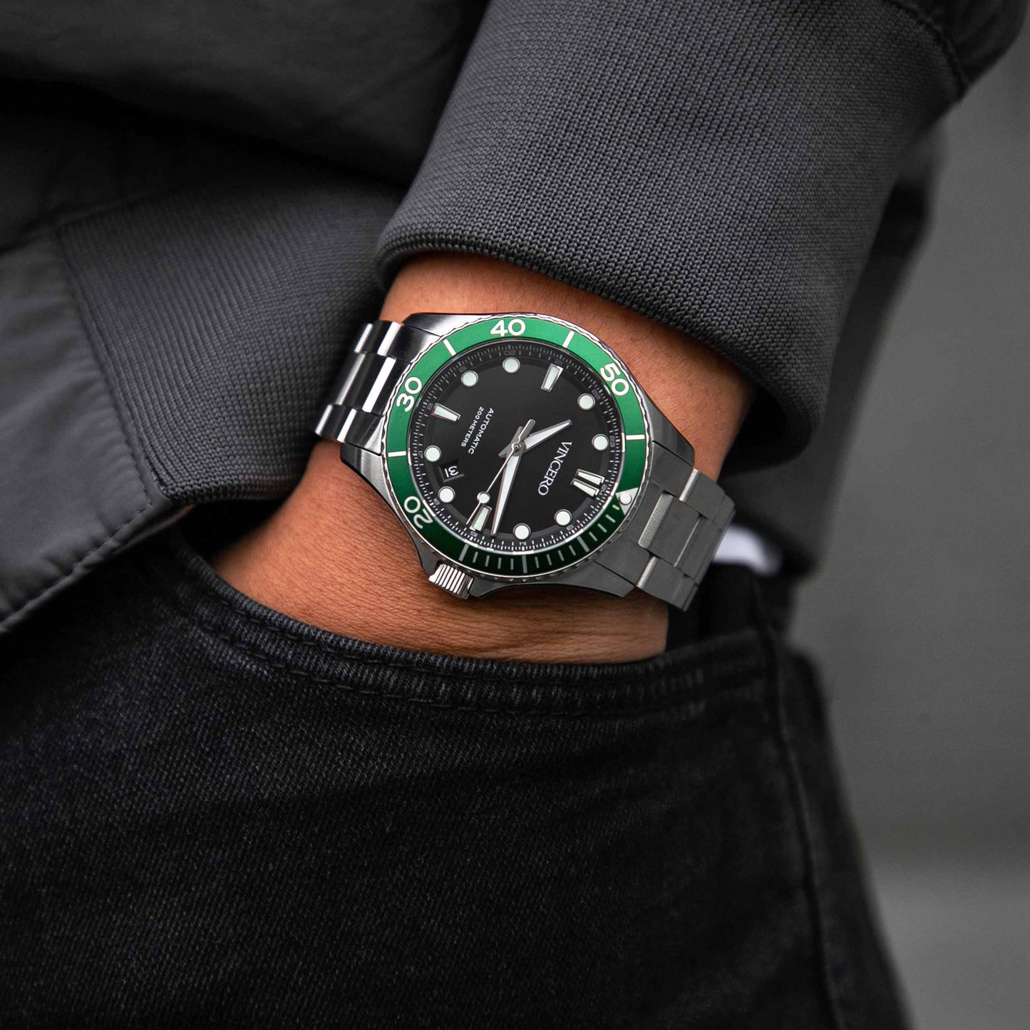 Vincero The Argo Automatic - Green/Silver