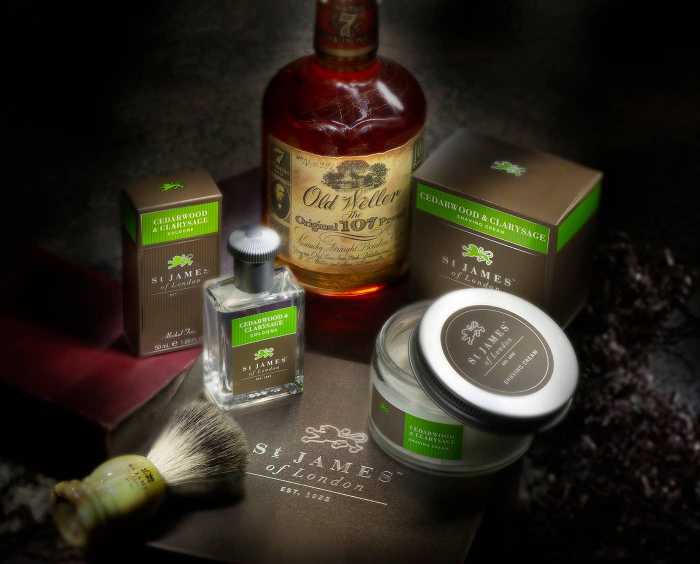 St. James of London Cedarwood and Clarysage Cologne 50ml (alcohol-free)