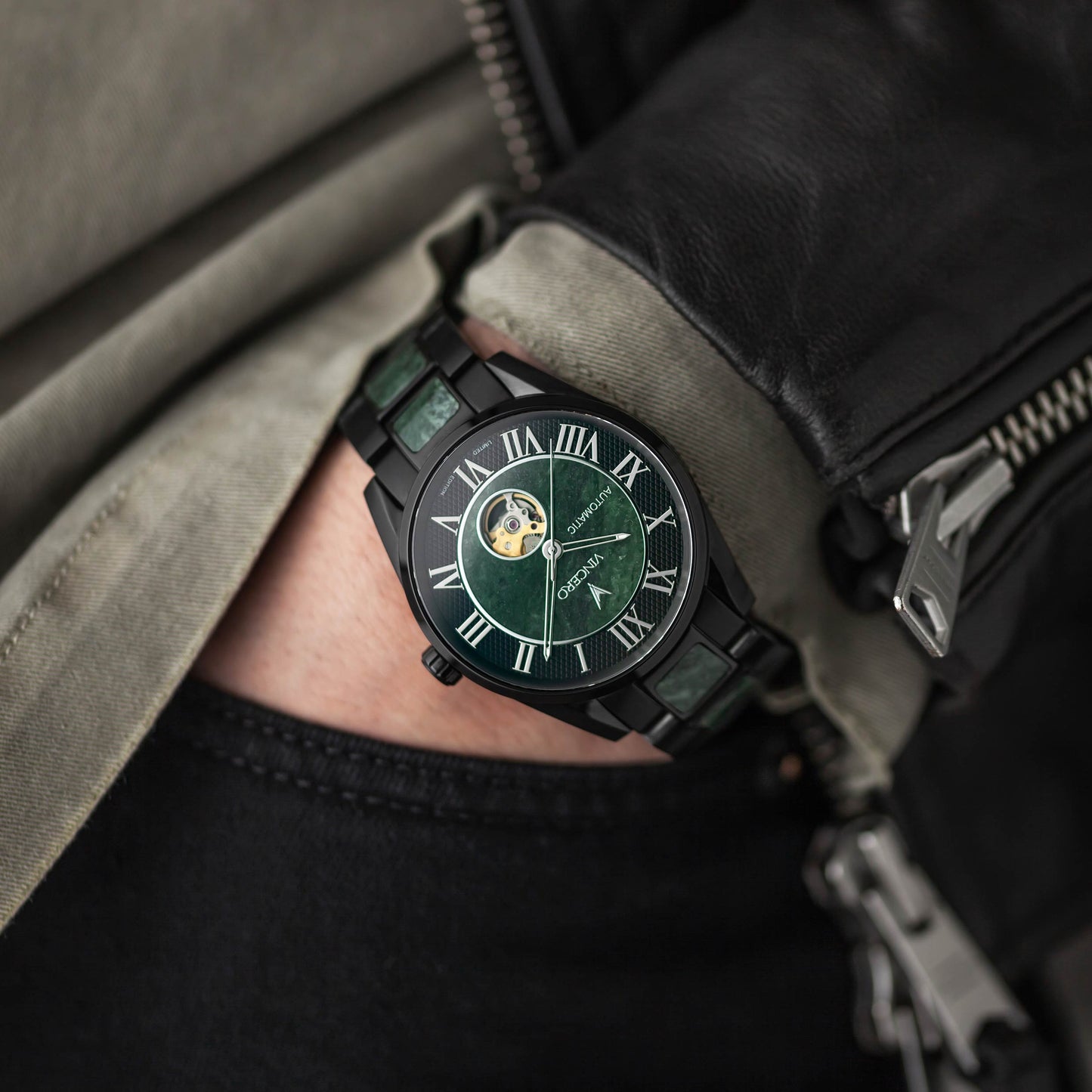 Vincero Marble Automatic - Black Verde