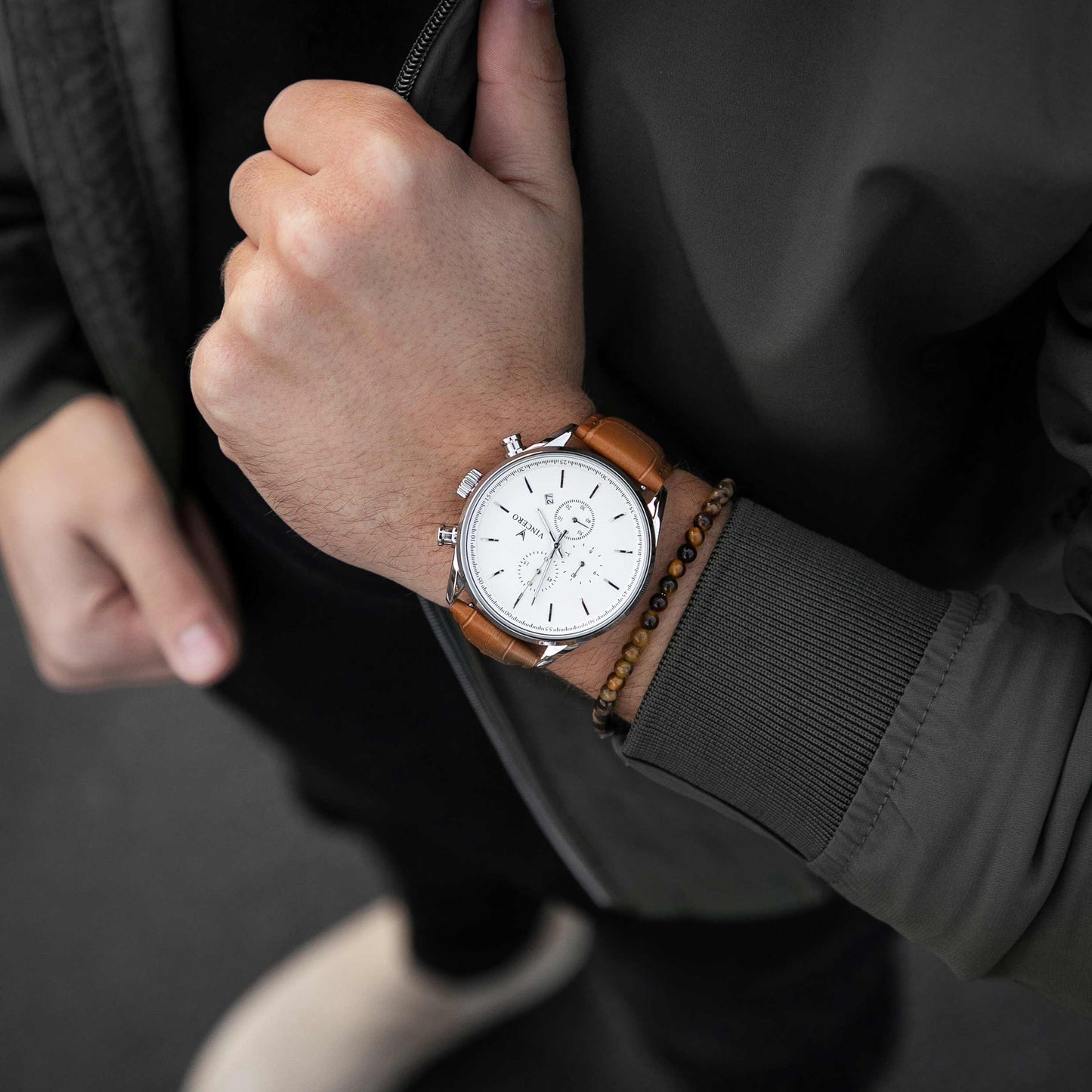Vincero The Chrono S2 - Silver/Tan