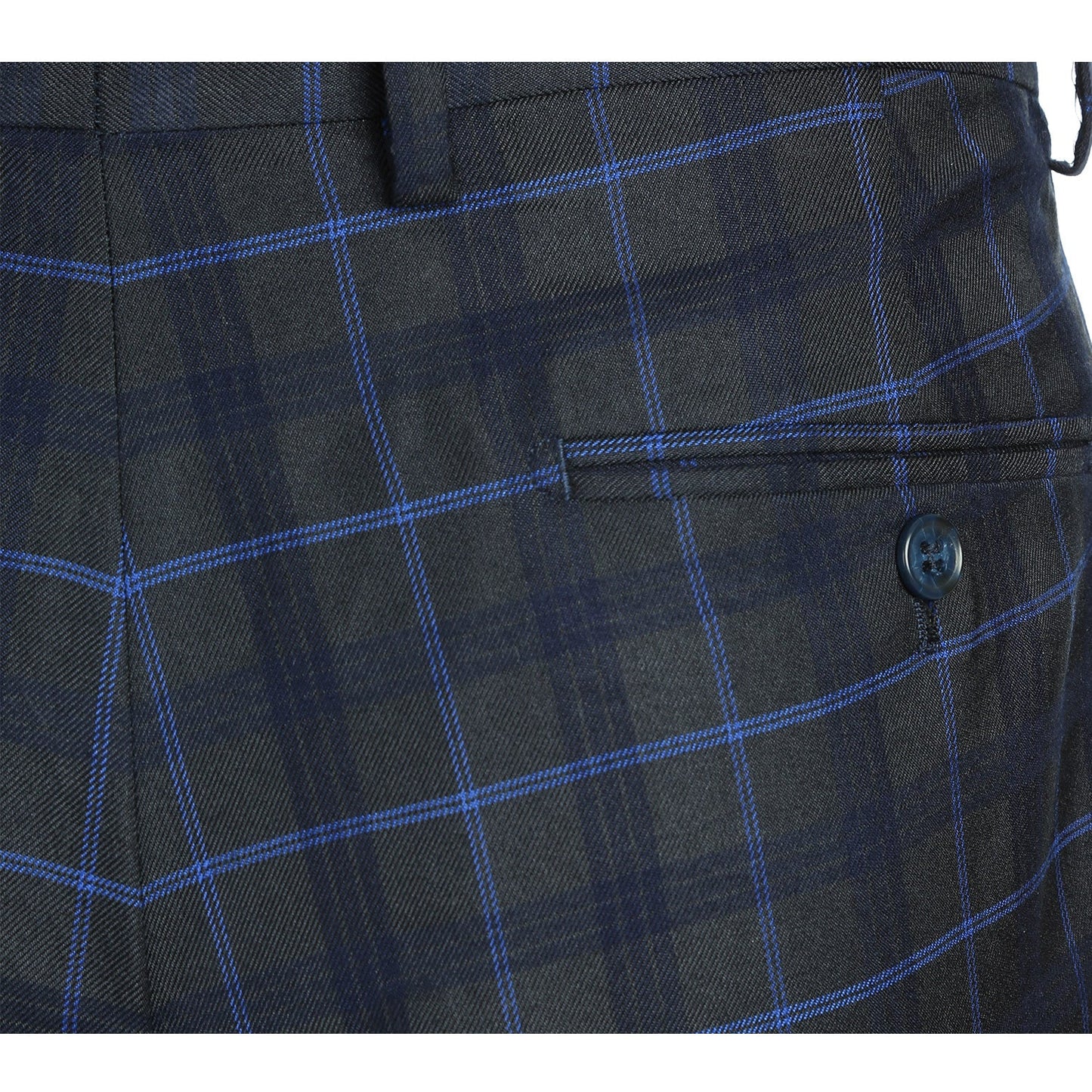 Renori 293-27 Men's Classic Fit Checked Suits