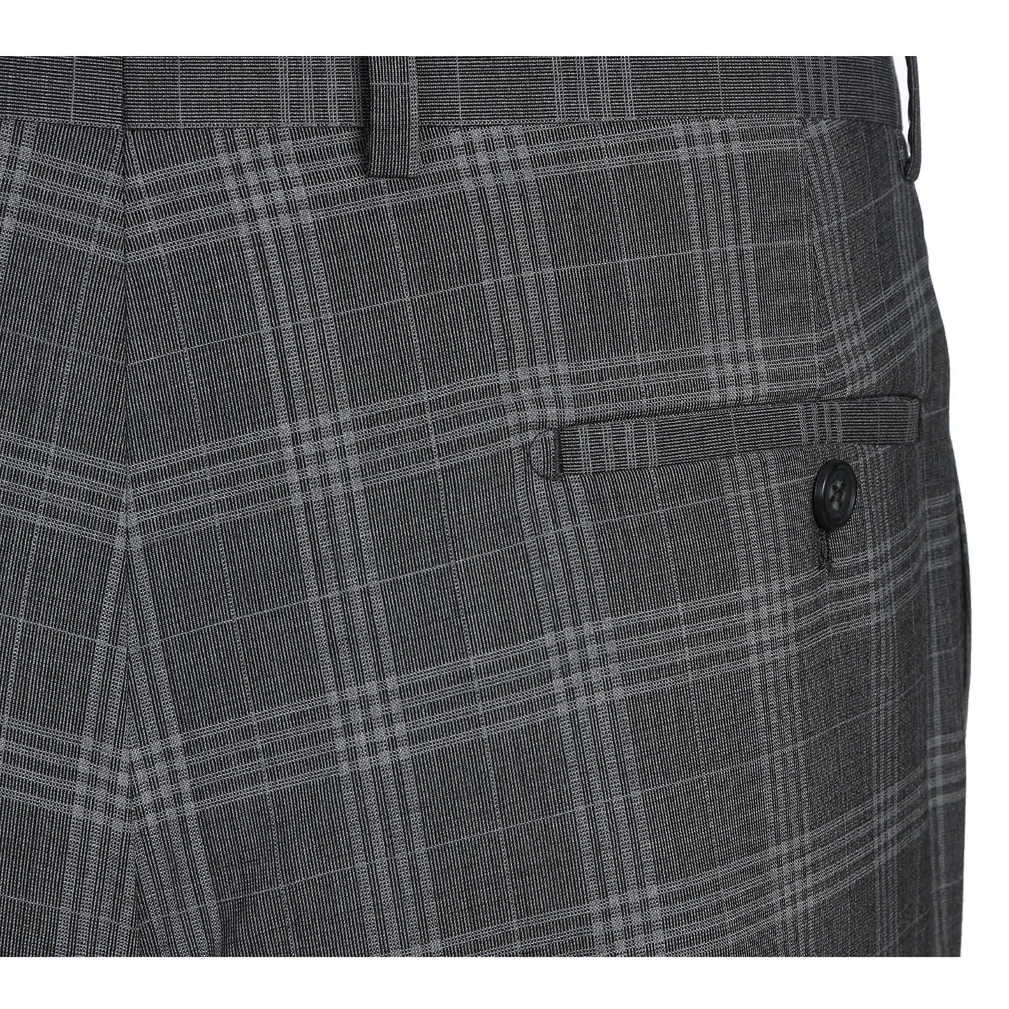 English Laundry EL72-58-093 Gray Check Peak Wool Suit