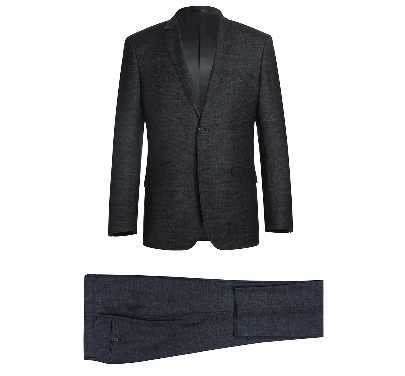 Renoir 558-2 Men's Two Piece Slim Fit Wool Blend Suit