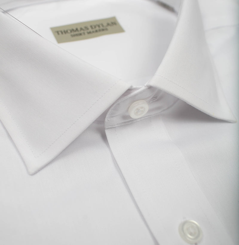 Thomas Dylan White Spread Collar Dress Shirt