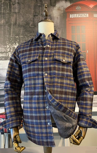 NICOBY SMOKEY MOUNTAIN FLANNEL MINK LINED JACKET on sale