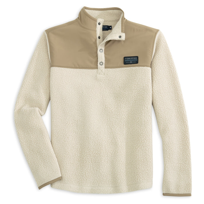 Fish Hippie Ironwood Pullover in Oatmeal Heather on clearance