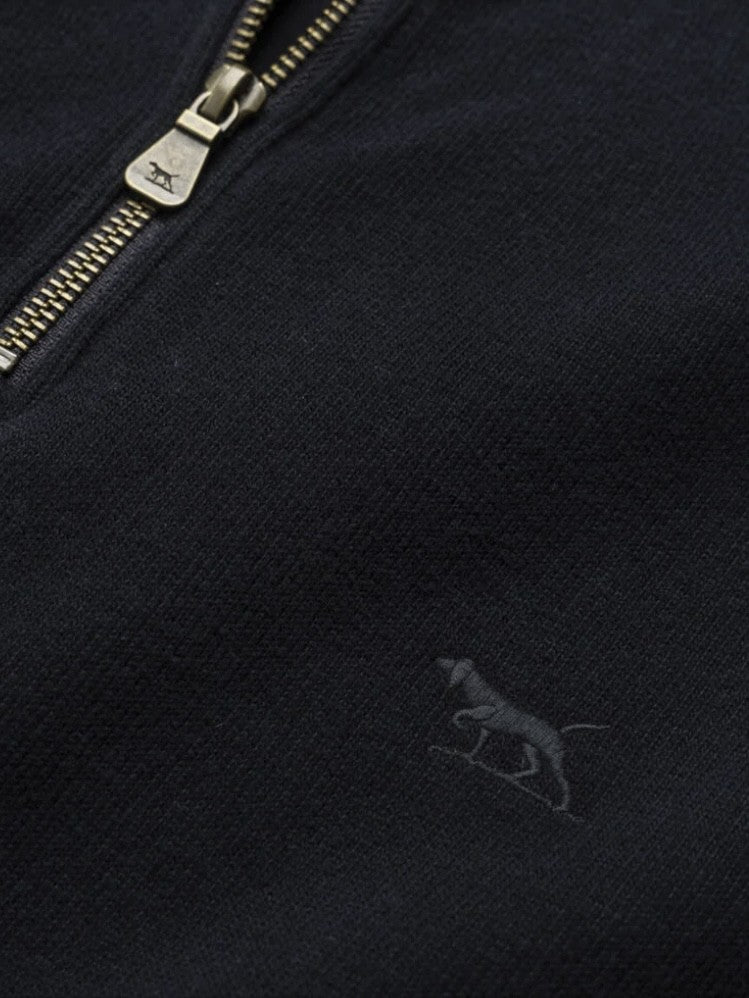 Rodd and Gunn Alton Ave 1/4 Zip Sweatshirt in Eclipse