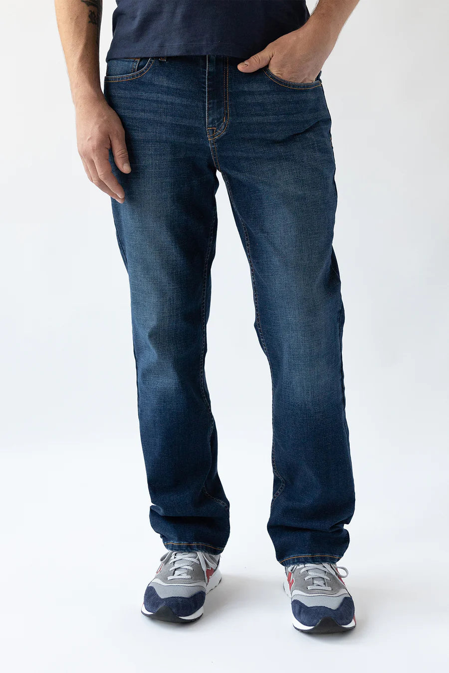 Devil Dog Relaxed Straight Jean - Boone Wash