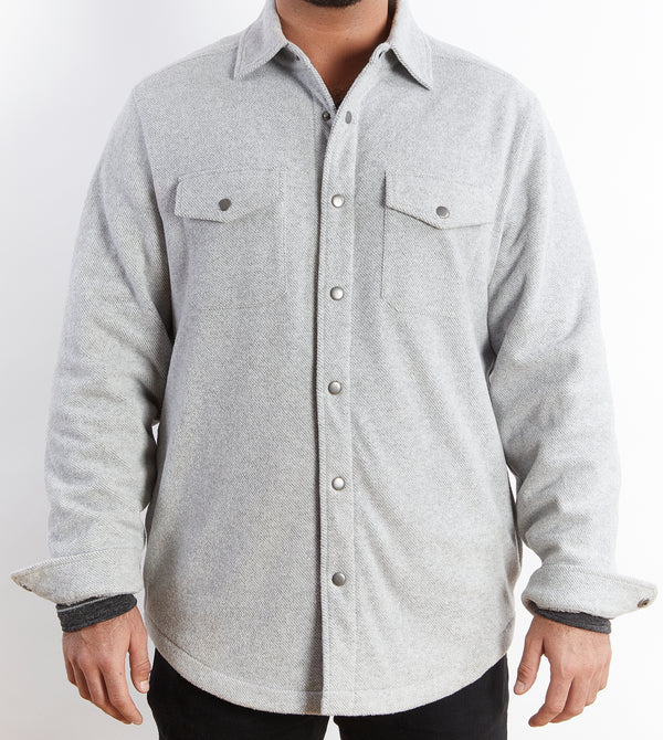 NICOBY ROCKY RETREAT FLANNEL MINK LINED SHACKET on clearance