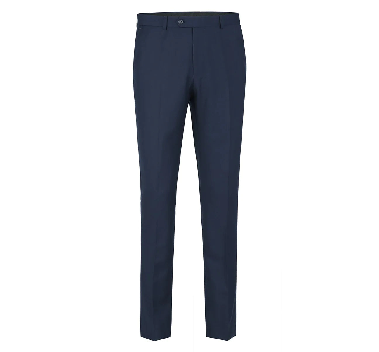 The Total Gentleman Navy Flat Front Suit Pant