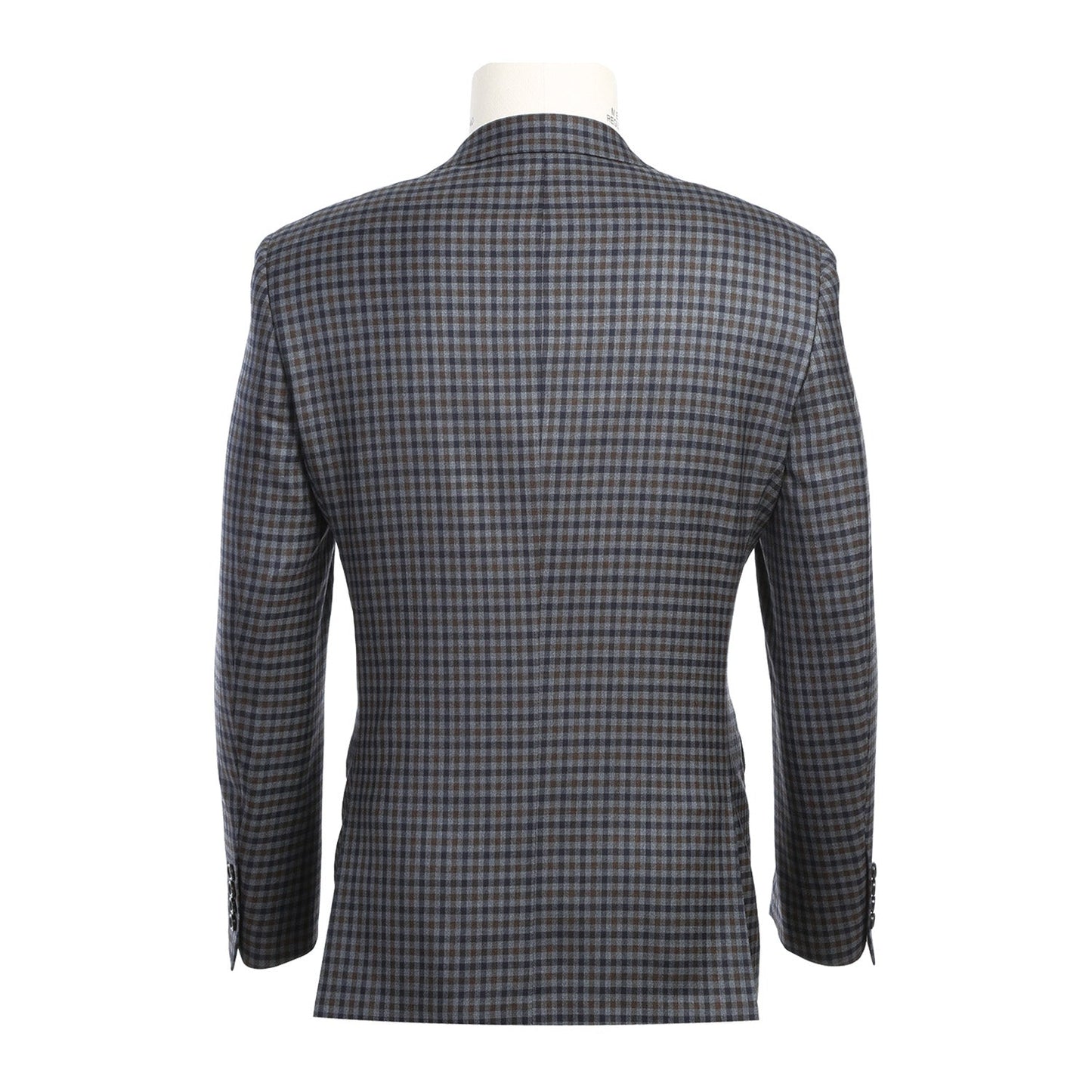 Renoir 563-10 Men's Slim Fit Wool Checked Blazer