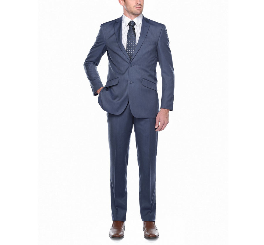 Renoir Steel Blue Slim Fit Suit