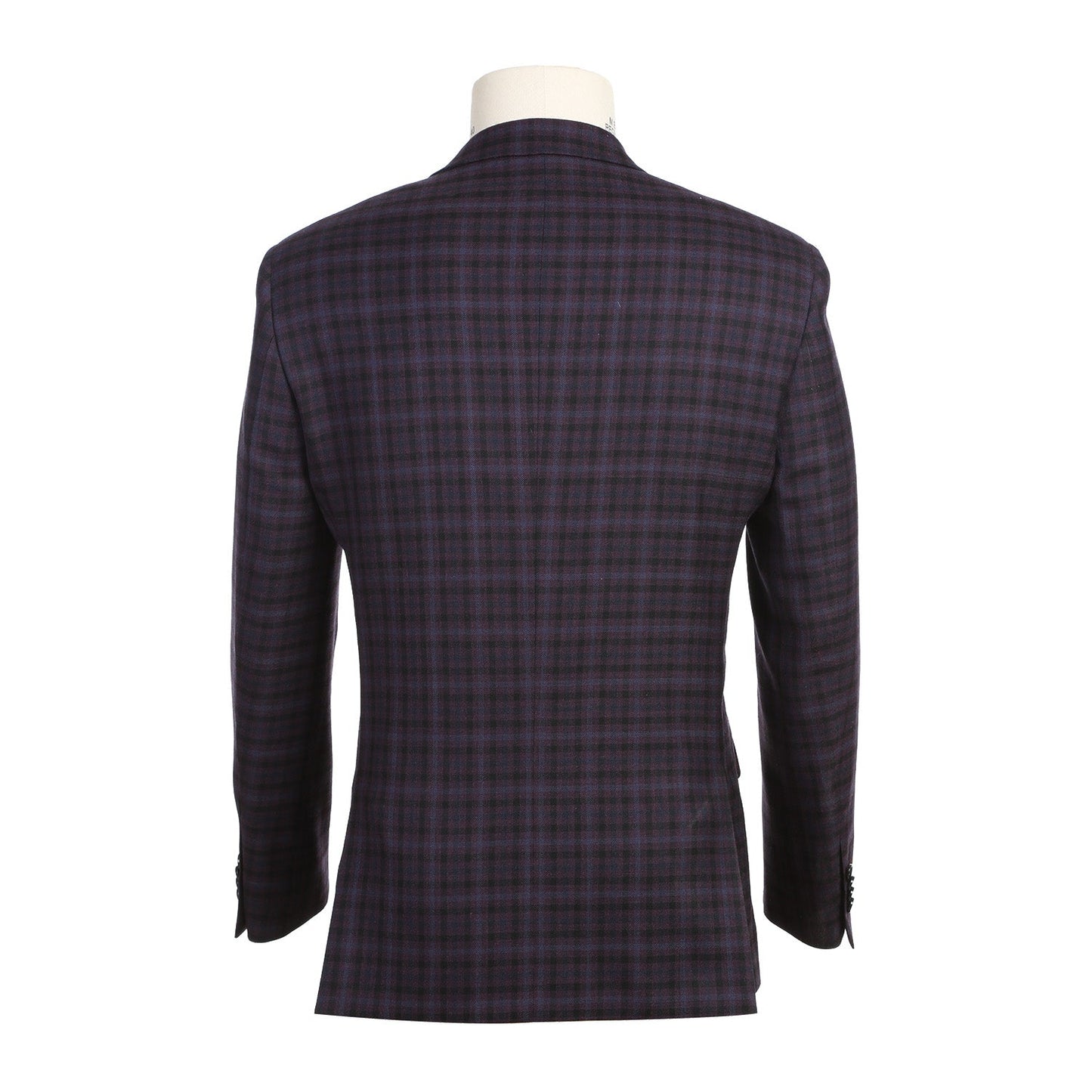 Renoir 563-9 Men's Slim Fit Wool Blend Checked Blazer