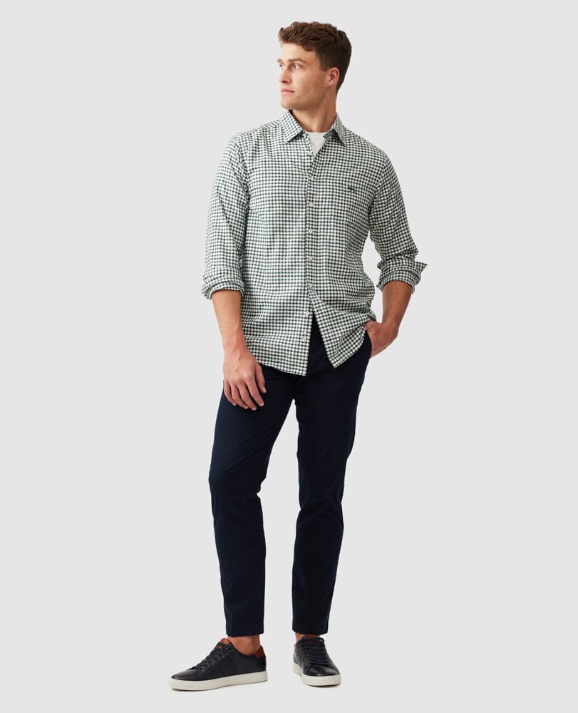 Rodd and Gunn Gibbies Valley Deep Forrest Long Sleeve Shirt
