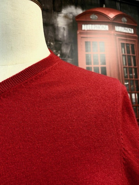 100% Cashmere V-Neck Sweater
