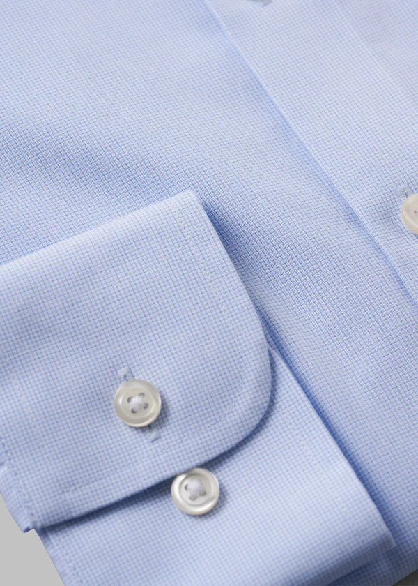 Atica Riviera Light Blue Poplin Dress Shirt Contemporary Fit