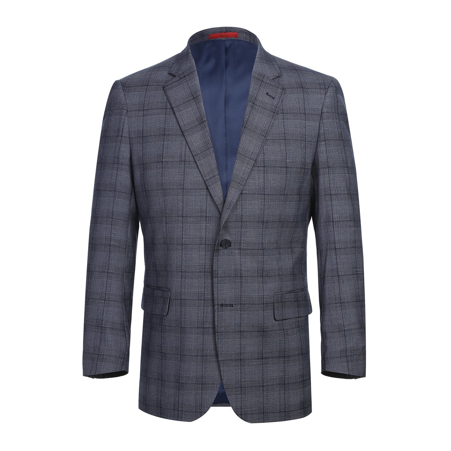 Renoir 293-30 Men's Classic Fit Checked Suits