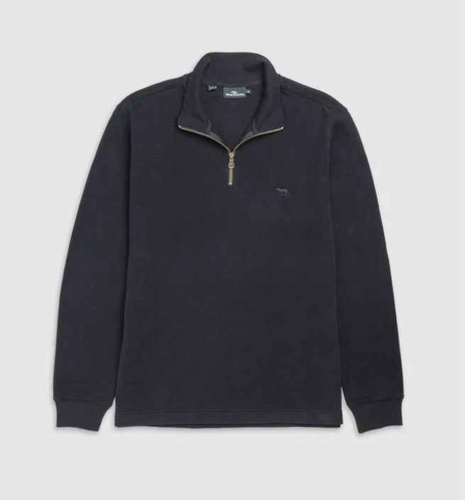 Rodd and Gunn Alton Ave 1/4 Zip Sweatshirt in Eclipse