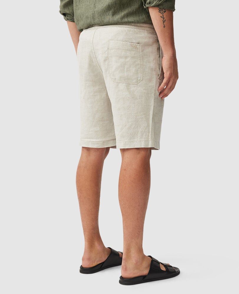 Rodd and Gunn Oatmeal Linen 9" Resort Short