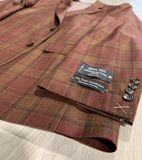 TG Signature Series Rust/Orange/Red/Black Plaid Sport Coat