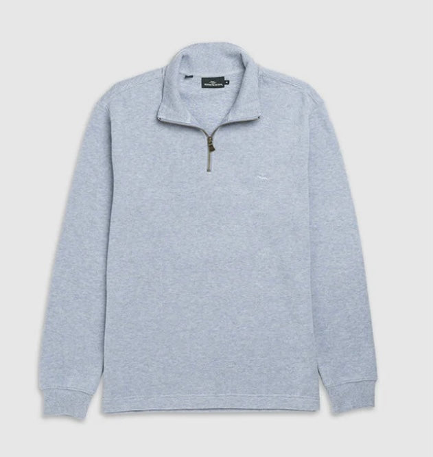 Rodd and Gunn Alton Ave 1/4 Zip Sweatshirt in Sea Breeze