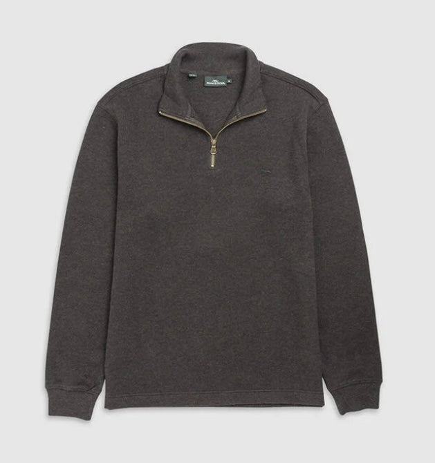 Rodd and Gunn Alton Ave 1/4 Zip Sweatshirt in Mud