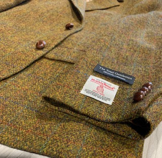 Harris Tweed Sport Coat in Burnt Orange