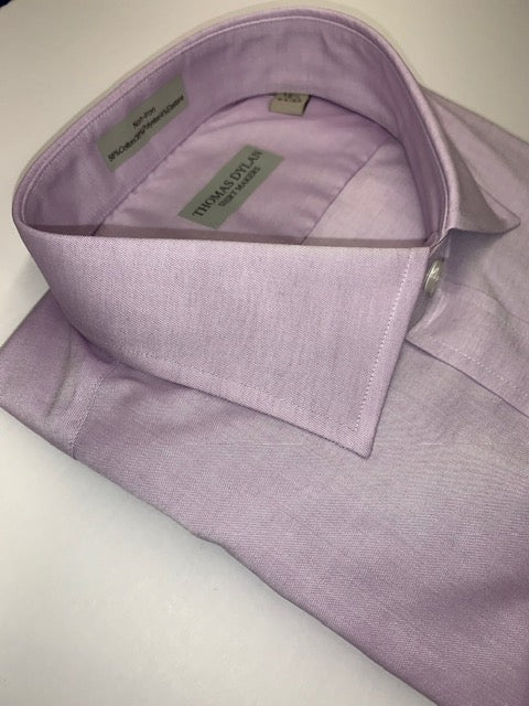 Thomas Dylan Lavender Spread Collar Dress Shirt