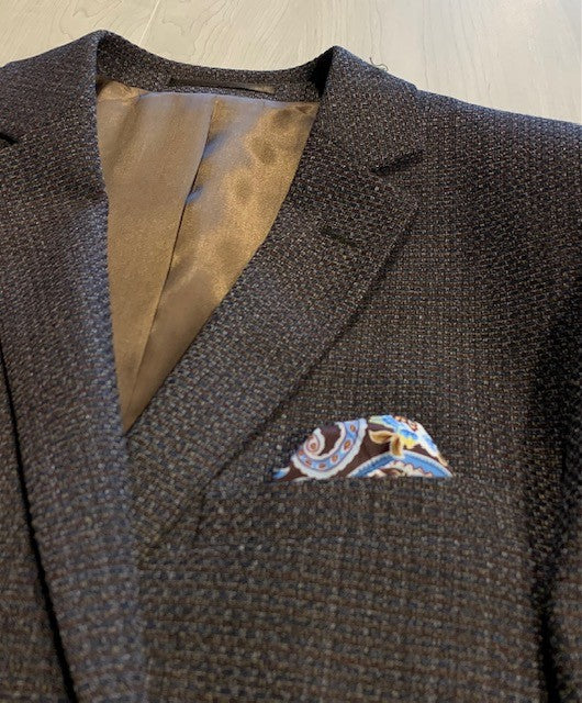 Renoir 561-16 Slim Fit Brown Check Sport Coat