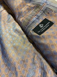 TG Signature Series Taupe and Navy Windowpane Sport Coat