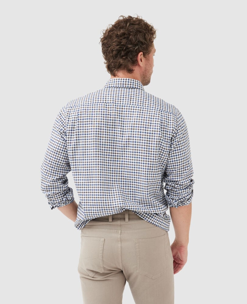 Rodd and Gunn Gibbies Valley Walnut Long Sleeve Shirt