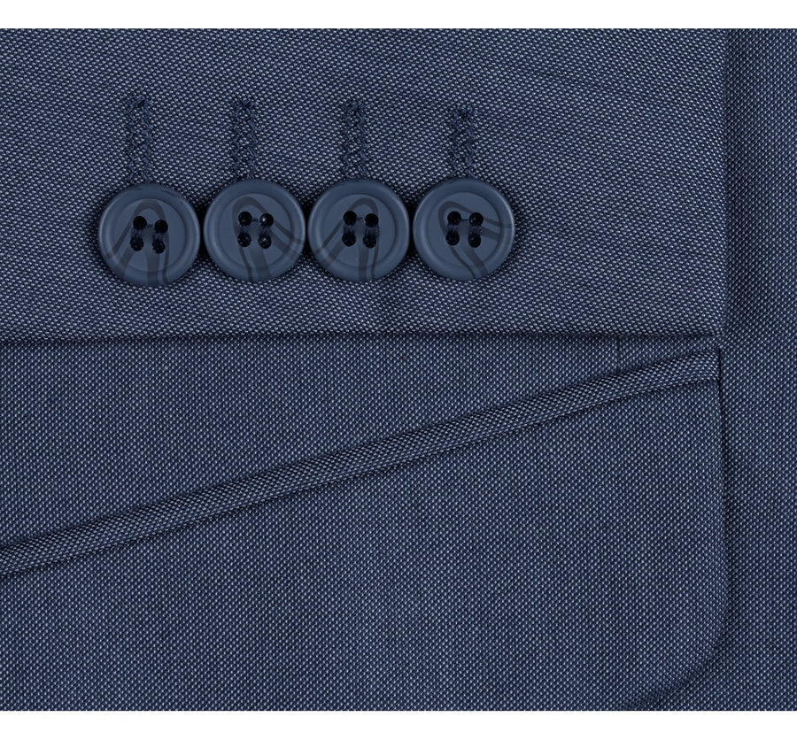 Renoir Steel Blue Slim Fit Suit
