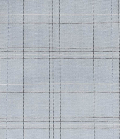 Thomas Dylan Light Blue Ground Plaid with White Button Down Dress Shirt