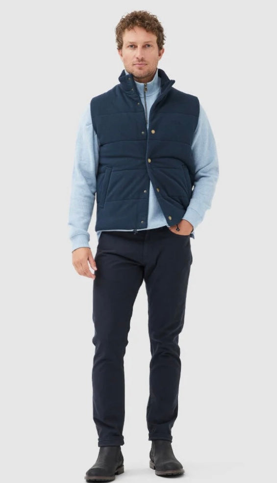 Rodd and Gunn Alton Ave 1/4 Zip Sweatshirt in Sea Breeze