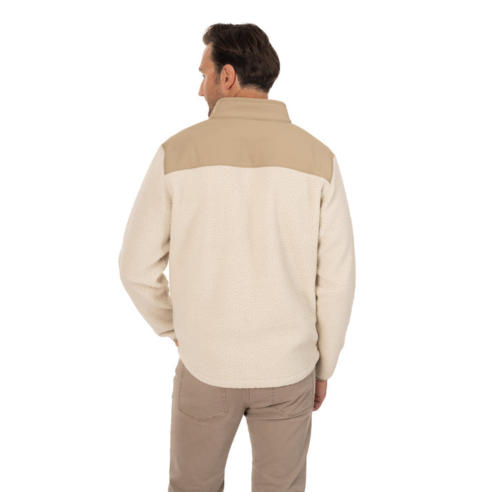 Fish Hippie Ironwood Pullover in Oatmeal Heather on clearance