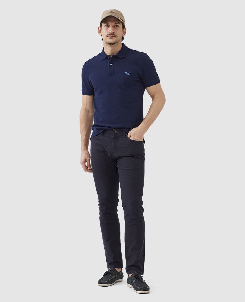 Rodd and Gunn Short Sleeve Sports Fit Gunn Polo Eclipse