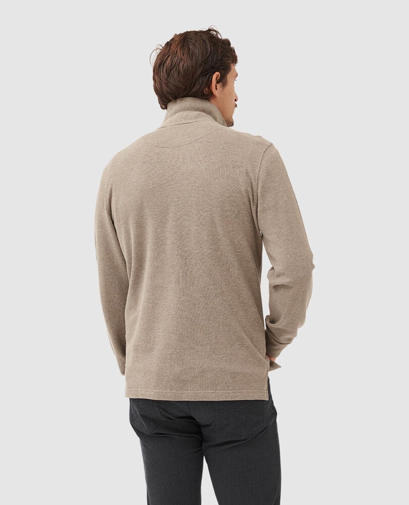 Rodd and Gunn Long Sleeve Sports Fit Gunn Polo Latte
