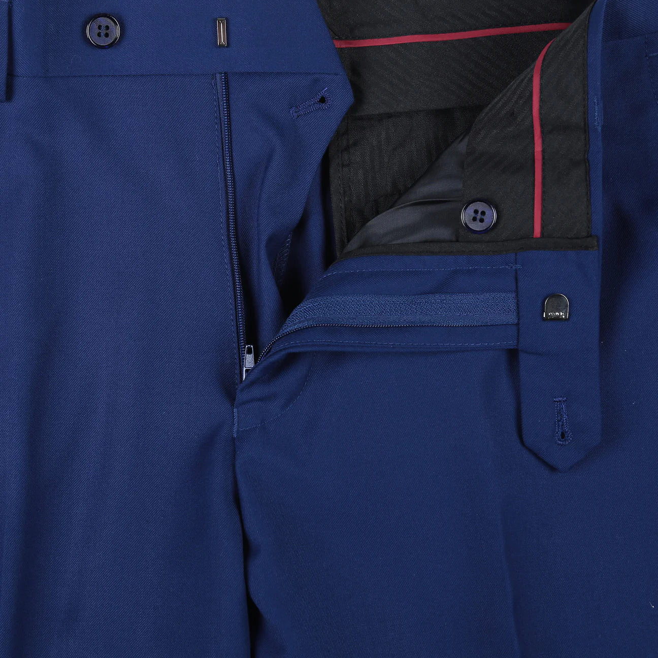 The Total Gentleman New Blue Slim Fit Flat Front Suit Pant