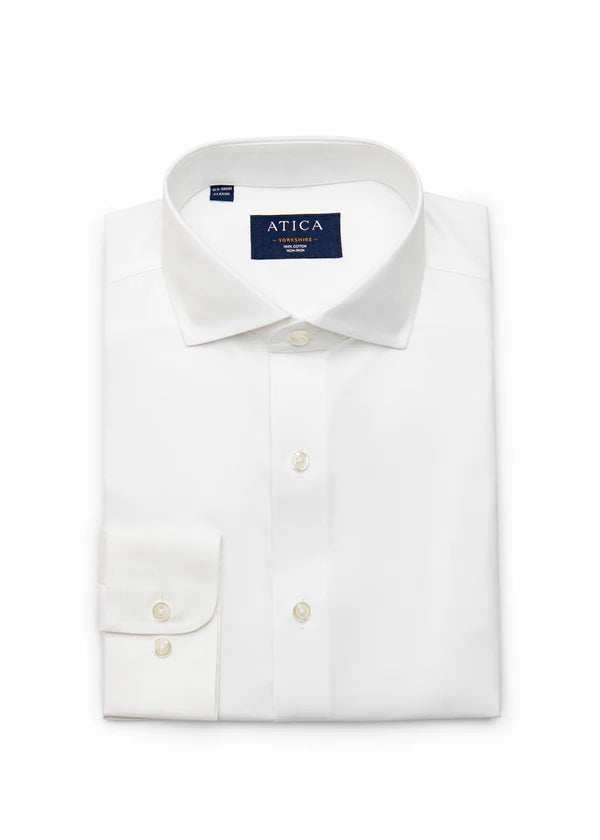 Atica Yorkshire Extra-slim White Wide-spread Collar Shirt