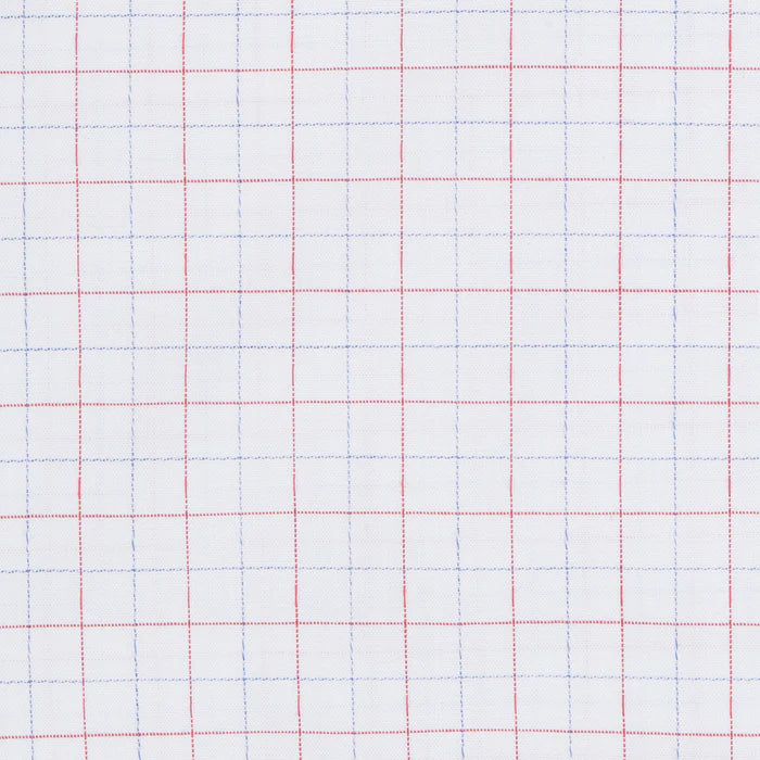 Cooper and Stewart Coral Jaspe Check Tailore Fit Button Down Shirt