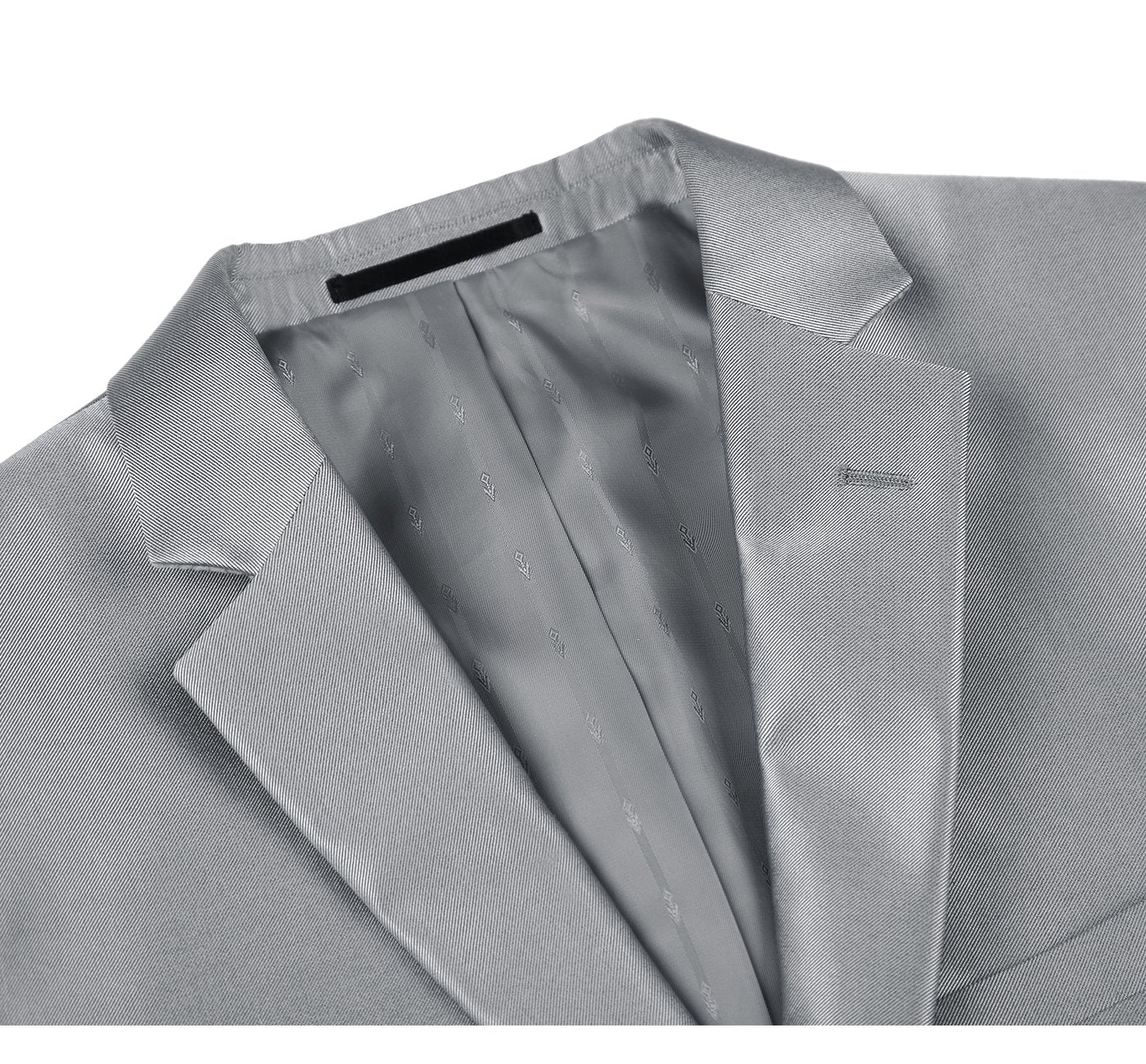 207-2 Men's Sharkskin Italian Styled Two Piece Suit