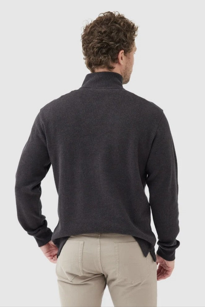 Rodd and Gunn Alton Ave 1/4 Zip Sweatshirt in Mud