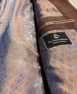 TG Signature Series Rust/Orange/Red/Black Plaid Sport Coat