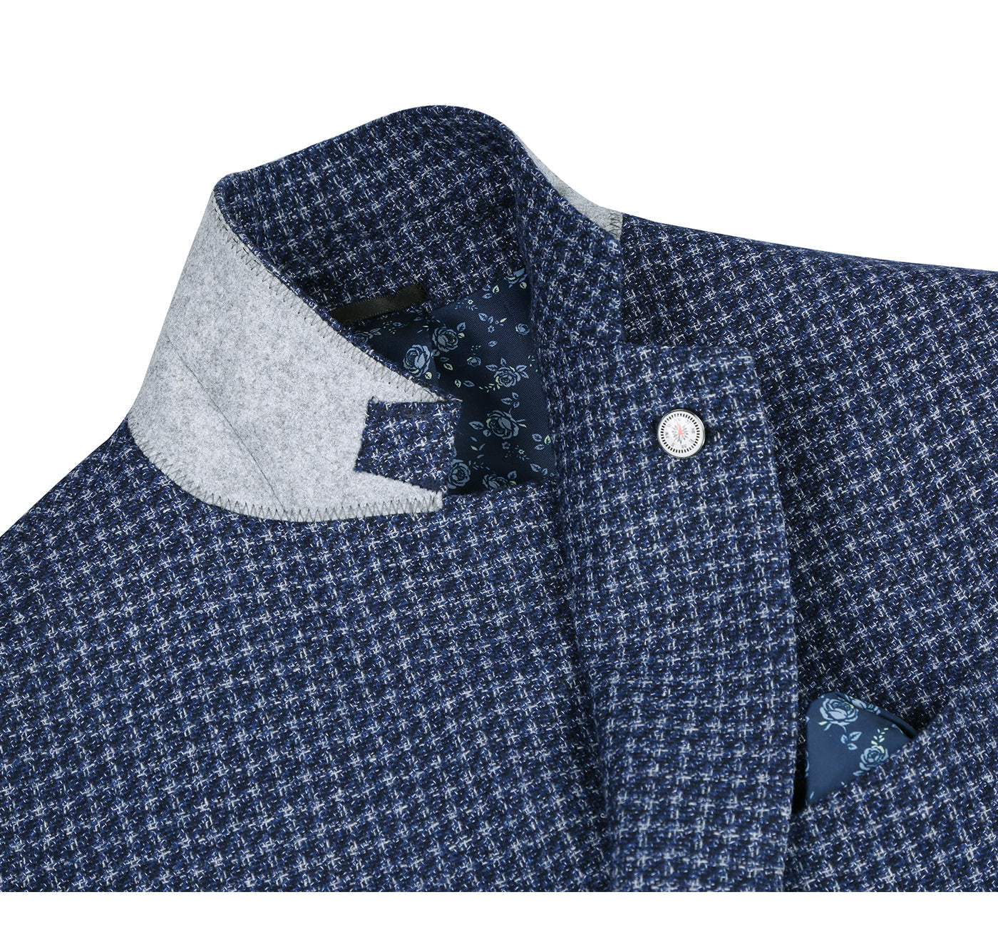 PF20-6 Men's Blazer Slim Fit Half Canvas Navy Sport Coat