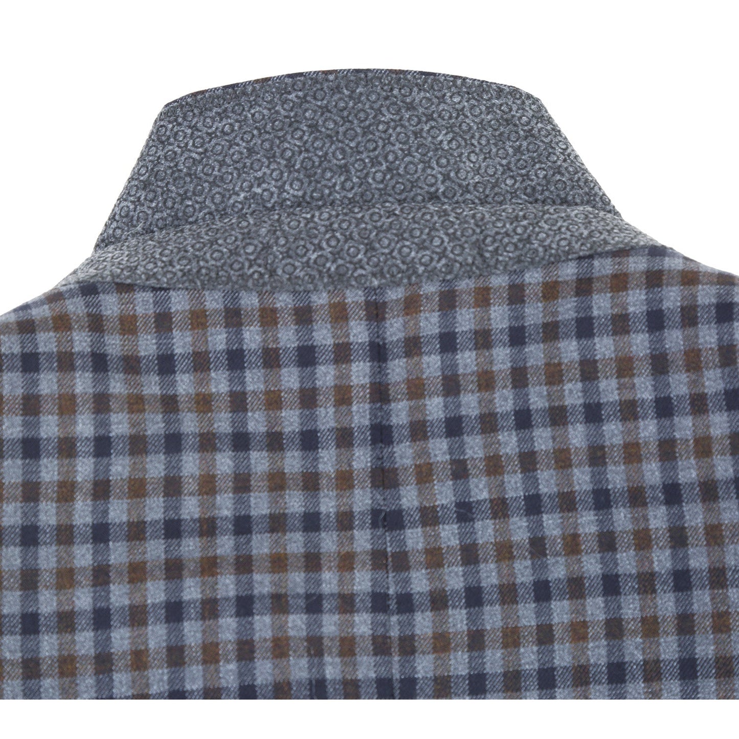 Renoir 563-10 Men's Slim Fit Wool Checked Blazer