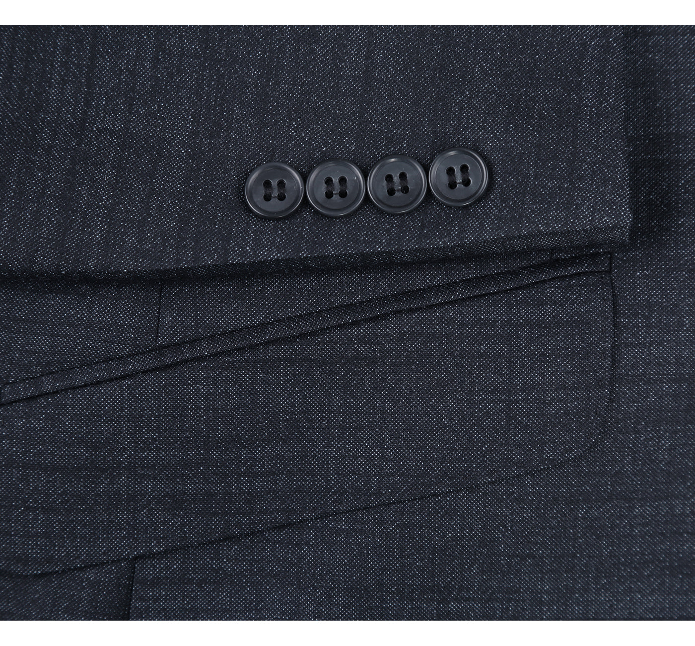 Renoir 558-2 Men's Two Piece Slim Fit Wool Blend Suit