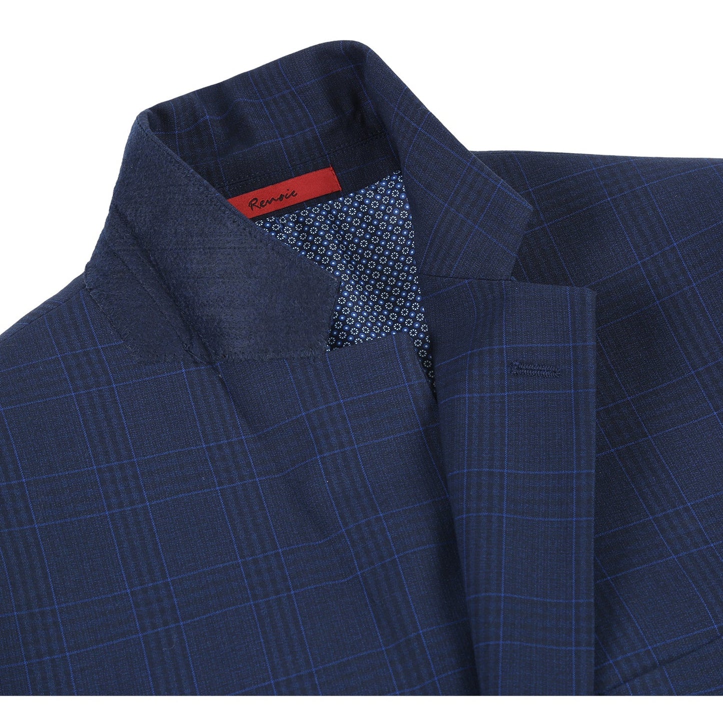 Renoir 293-26 Men's Classic Fit Checked Suits