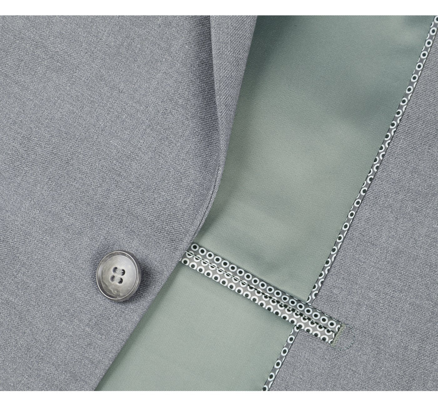 2110-2 Men's Slim Fit Solid Stretch 2-Piece Suit