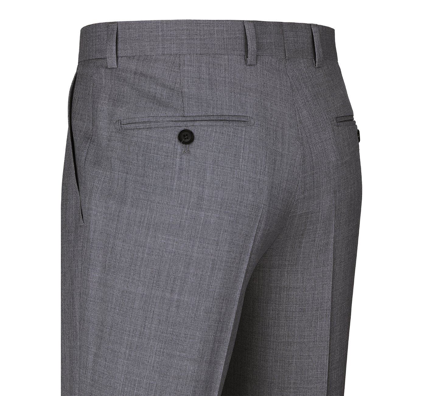 508-3 Men's Regular Fit Flat Front Wool Suit Pant