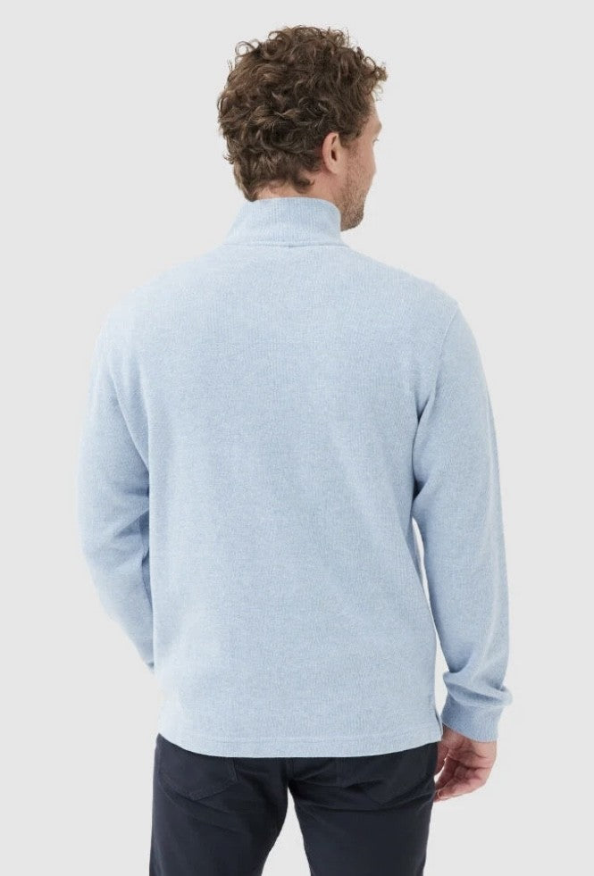 Rodd and Gunn Alton Ave 1/4 Zip Sweatshirt in Sea Breeze